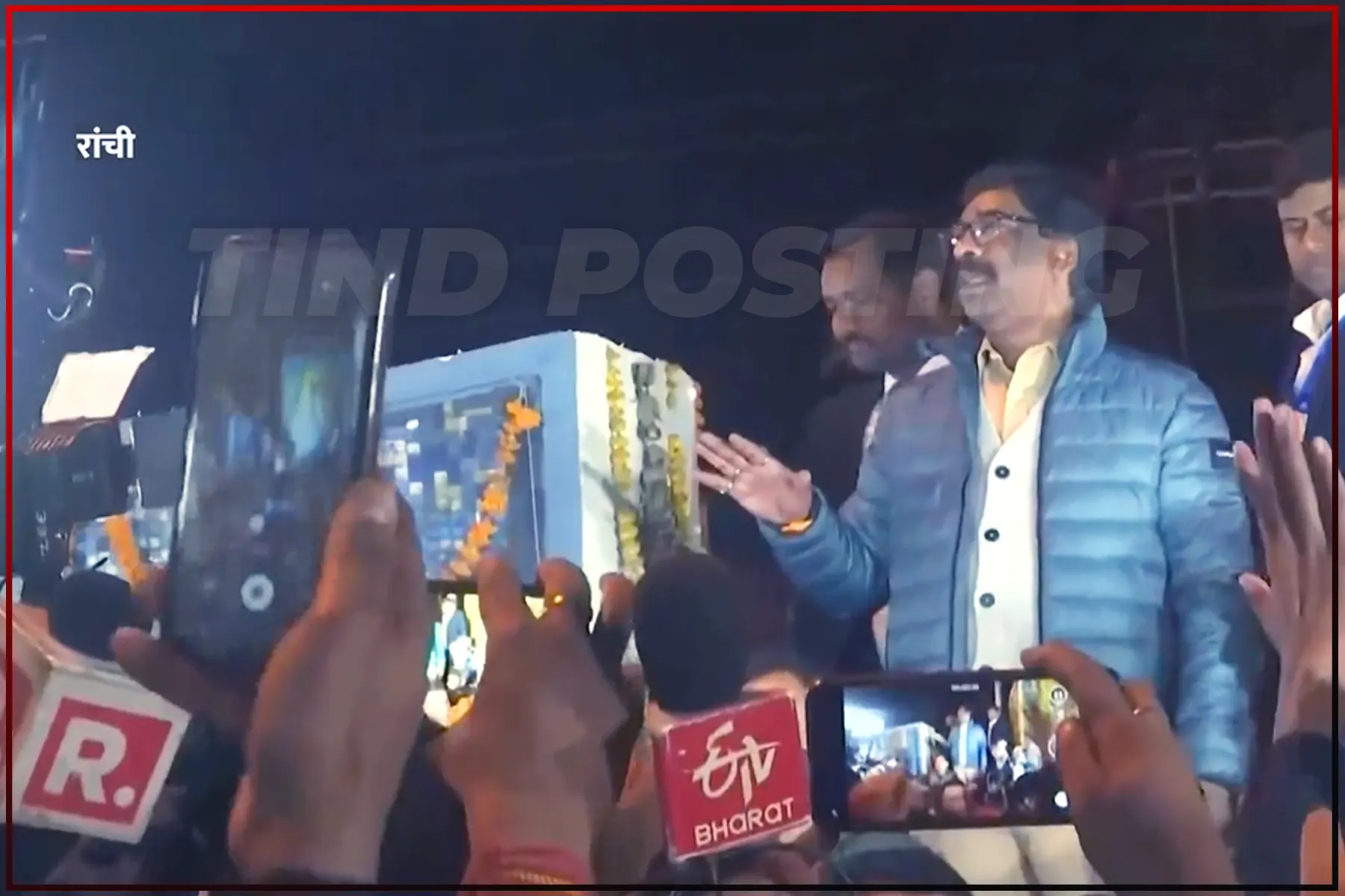 Ranchi News: After ED's inquiry, Chief Minister reached among his supporters and workers