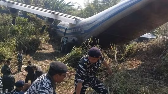 Breaking News:Myanmar Army jet with 14 Soldiers crashes at Mizoram's Lengpui Airport.