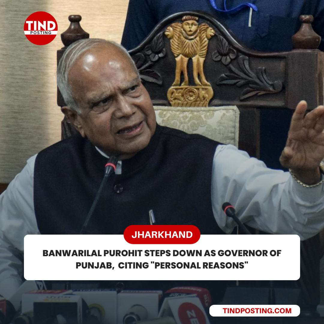 Banwarilal Purohit steps down as Governor of Punjab citing "personal reasons"