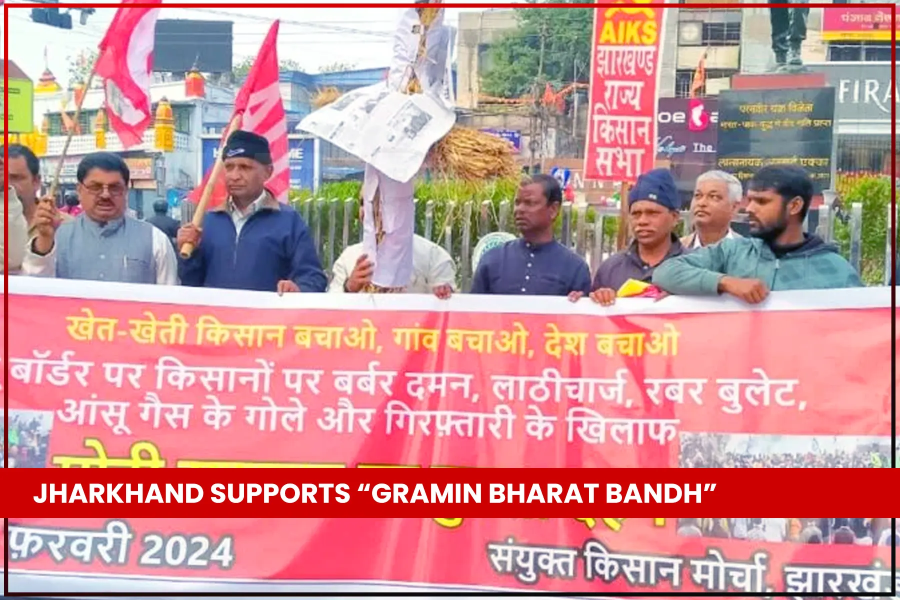Jharkhand unites for 'Gramin Bharat Bandh'