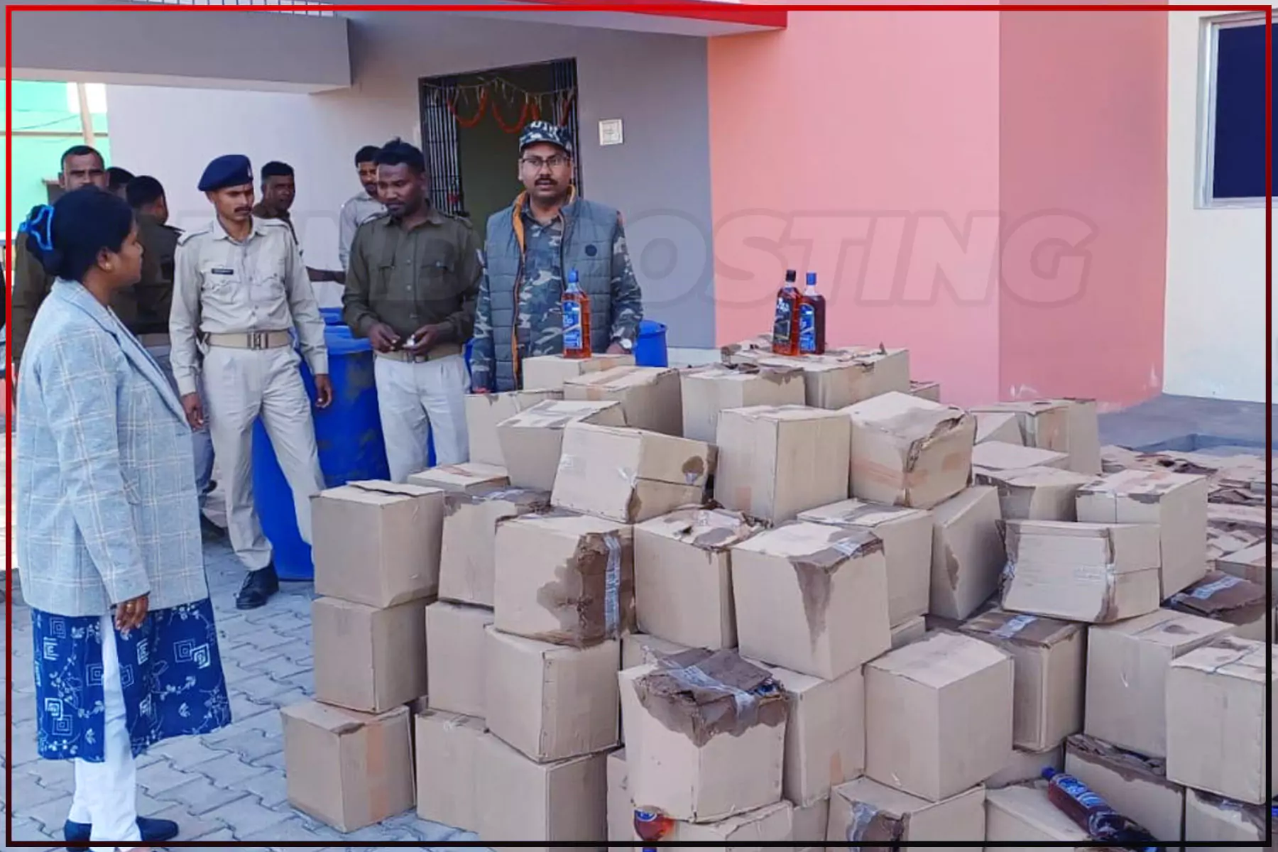 Illegal liquor factory busted in Jharkhand's Seraikela, 180 cartons of illicit foreign liquor seized