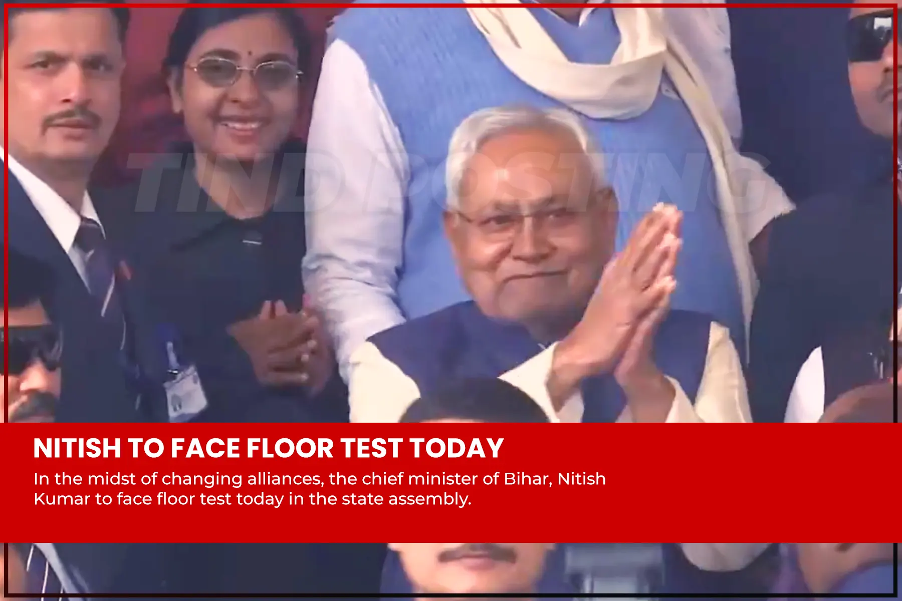 Bihar's Nitish Kumar to face floor test today in Vidhan Sabha
