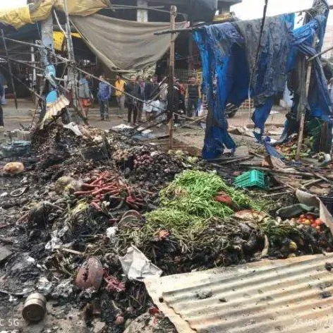 Gamharia Market Fire Destroys 20+ Shops, Leaving Vendors Devastated