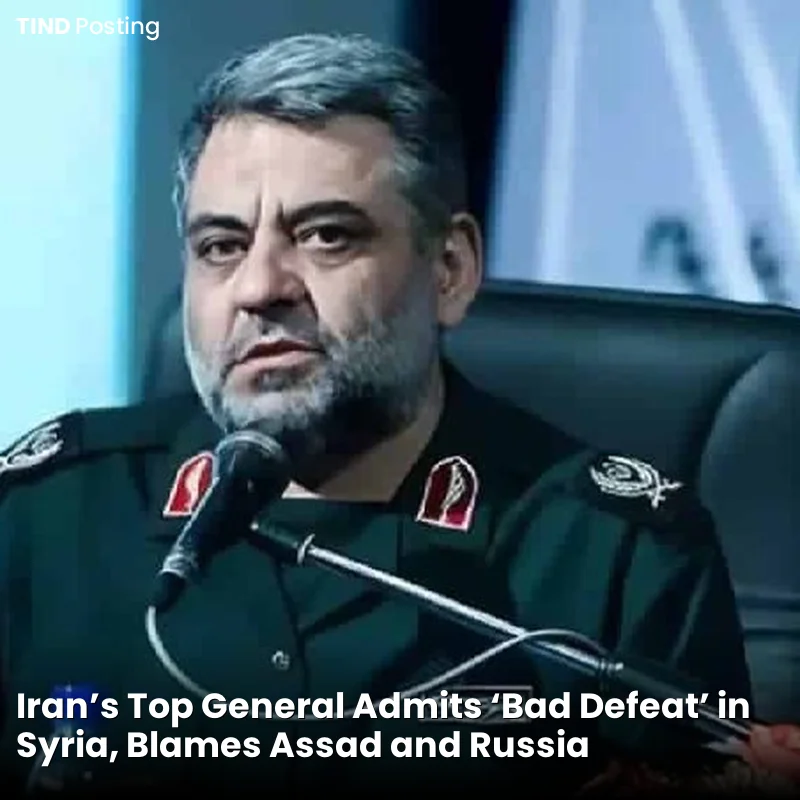 Iran's Top General Admits 'Bad Defeat' in Syria, Blames Assad and Russia