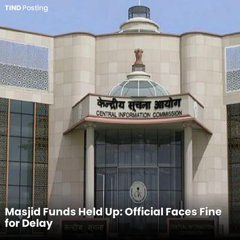 Masjid Funds Held Up: Official Faces Fine for Delay