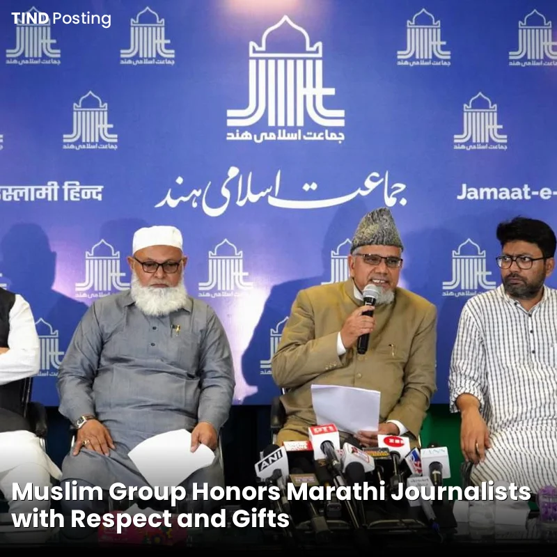 Muslim Group Honors Marathi Journalists with Respect and Gifts