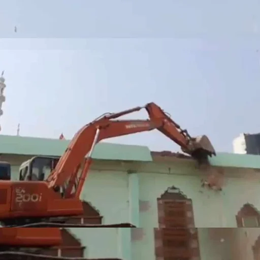 Madhya Pradesh Demolishes 250 Structures for Temple Project, Displacing Residents