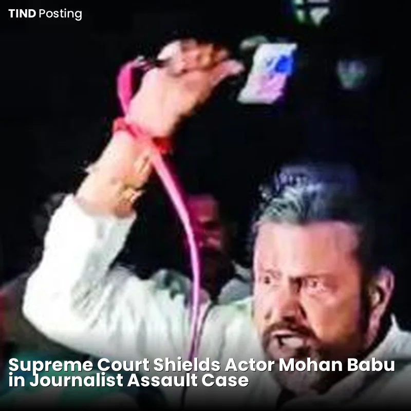 Supreme Court Shields Actor Mohan Babu in Journalist Assault Case