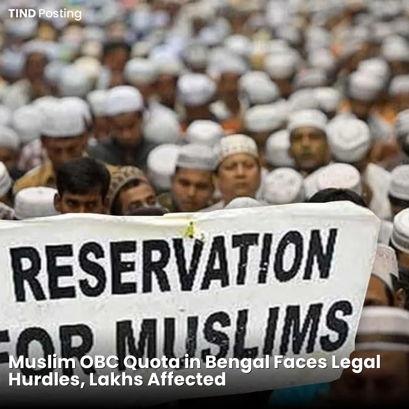 Muslim OBC Quota in Bengal Faces Legal Hurdles, Lakhs Affected