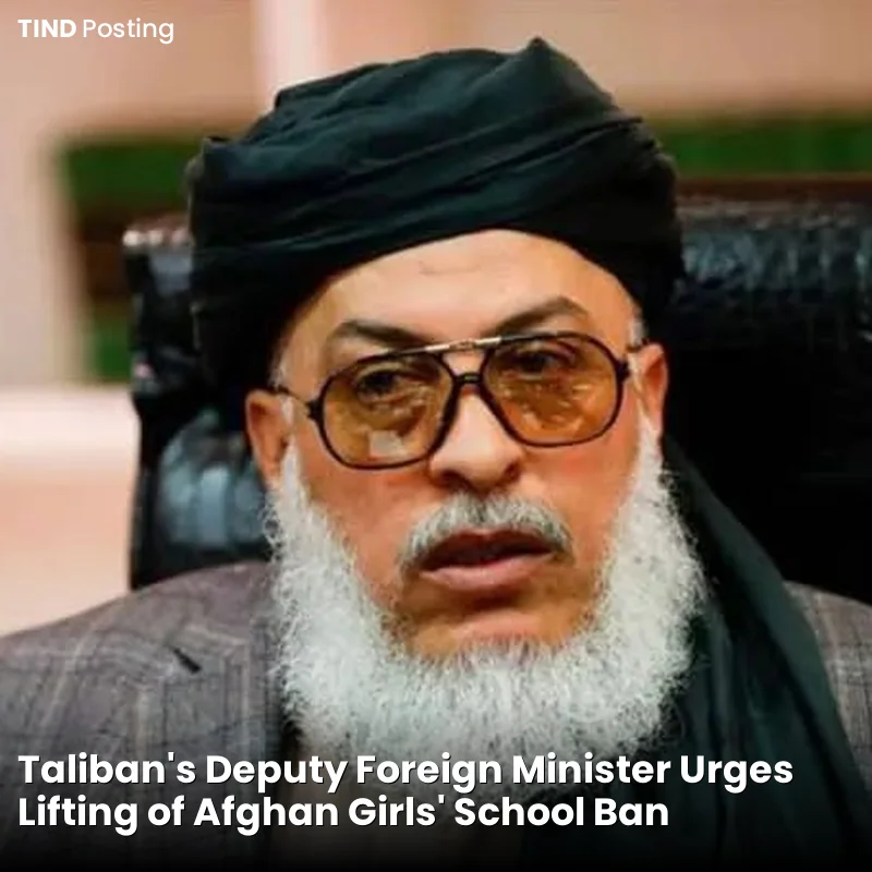 Taliban Deputy Foreign Minister Urges Lifting of Afghan Girls' School Ban, Citing No Islamic Justification