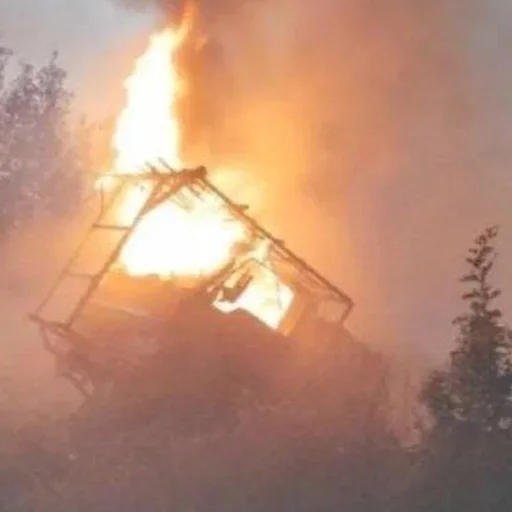 Truck Fire Sparks Panic in Jamshedpur After Hitting Power Line