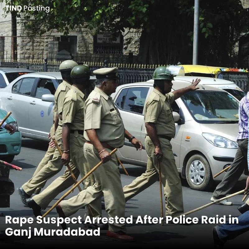 Rape Suspect Arrested After Police Raid in Ganj Muradabad