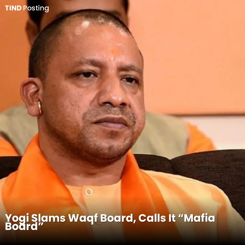 Yogi Slams Waqf Board, Calls It "Mafia Board"