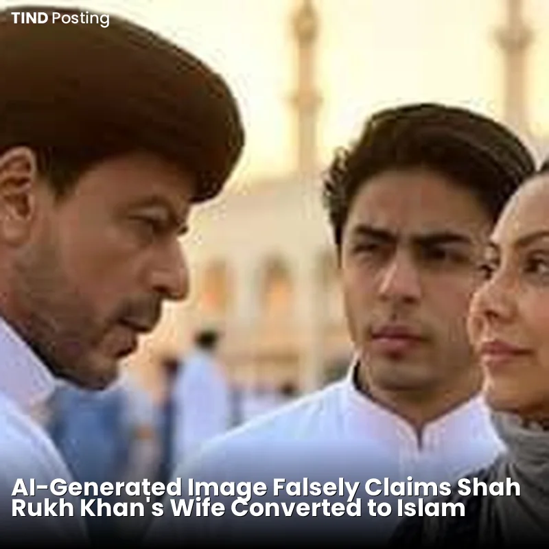 AI-Generated Image Falsely Claims Shah Rukh Khan's Wife Converted to Islam