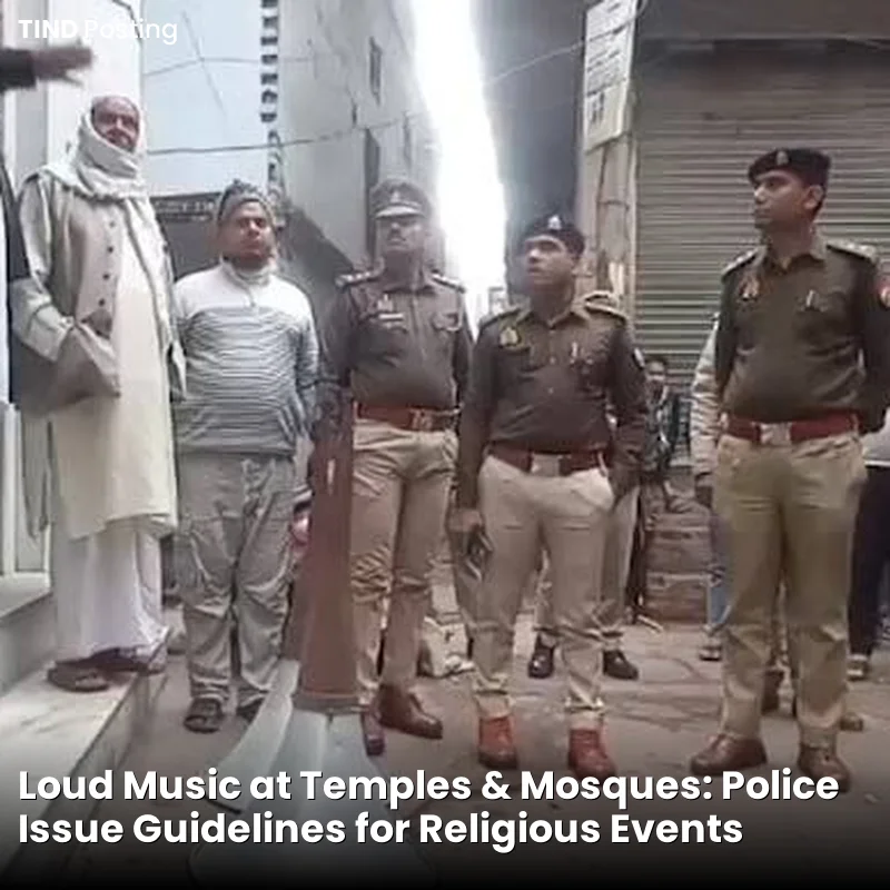 Loud Music at Temples & Mosques: Police Issue Guidelines for Religious Events