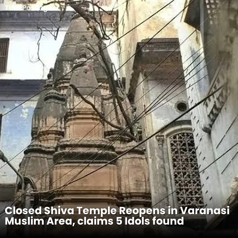 Closed Shiva Temple Reopens in Varanasi Muslim Area, claims 5 Idols found
