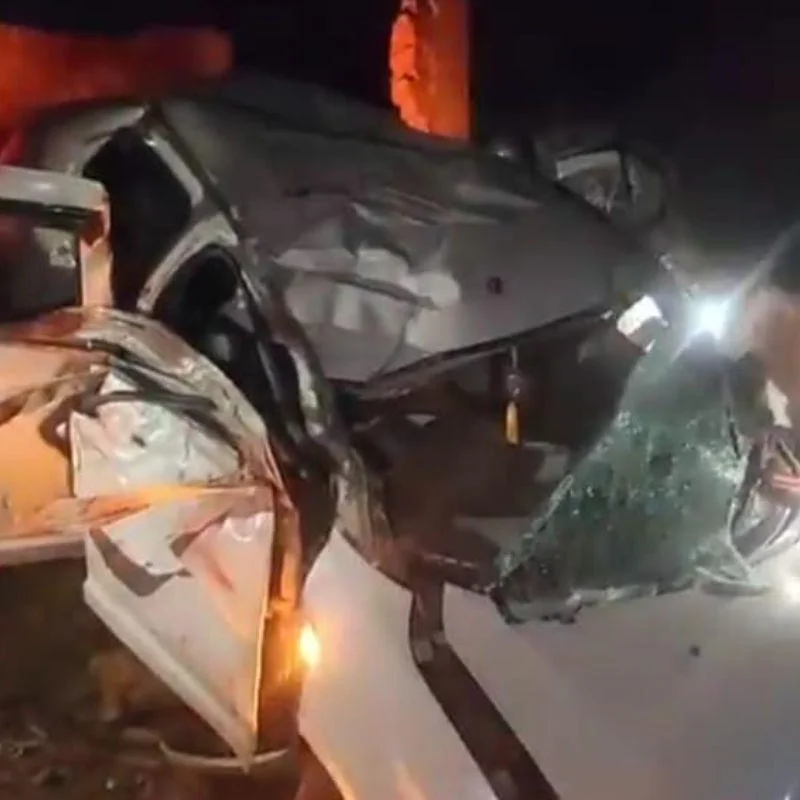 Jharkhand: 1 Dead, 2 Critical After Speeding Car Hits Pole in Giridih Accident